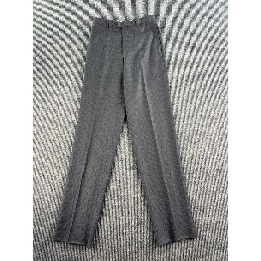 NWOT Barneys New York Suit Pants Men 30 Gray Houndstooth Union Trousers UNCUT